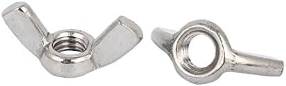 AEXIT 304 не'рѓосувачки нокти, завртки и сврзувачки елементи челик крила од пеперутка на ореви од сребро тон орев и завртки