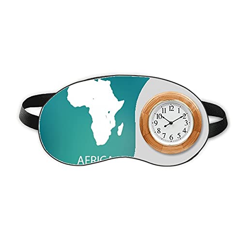 Африка Континент Преглед Преглед Мапа Спиење Око Глава Часовник Патување Сенка Покритие