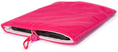 Case Boxwave Case компатибилен со Huawei Mediapad M6 10.8 - кадифена торбичка, мека велурна ткаенина торба ракав со влечење за Huawei Mediapad M6 10.8 - Cosmo Pink