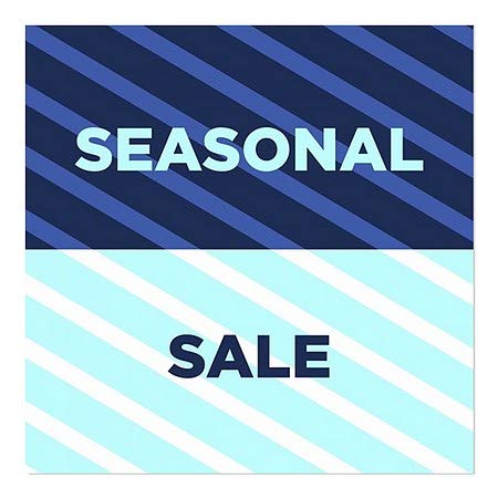 CGSignLab | Сезонска Продажба-Ленти Сини Прозорец Прицврстување | 12 x12