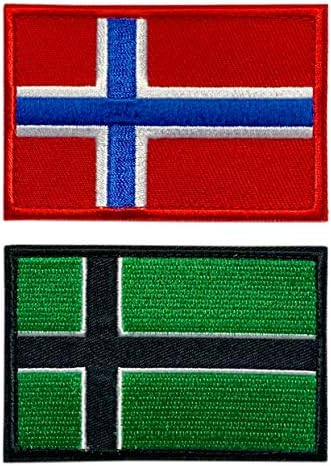 Винленд знамето тип o негативна лепенка на знамето на Норвешка [пакет 2PC -спојување на „кука“ -vfp -1, nf3]