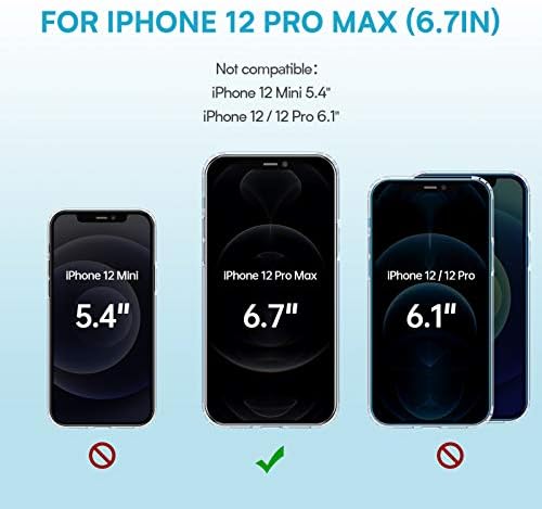 Госпер Случај Компатибилен Со iPhone 12 Pro Max 6.7 Инчен Sparkle Shockproof Поддршка Безжично Полнење Анти-Нула iPhone 12 Pro Max Сјај Случај За Жени Девојки