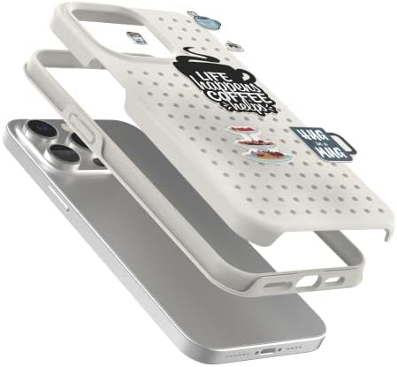 Pinit iPhone 14 Pro Макс Случај-Персонализирајте СО Diy Телефон Случај Шарм, Кафе Серија Студ Клипови, Сопствени Iphone Телефон Случаи, Заштитни &засилувач; Стилски Мобилен Теле