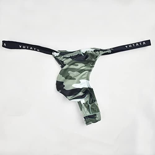 Шео-мажи секси долна облека брифирани со булбучна торбичка камуфлажа секси гаќички новини тенок фит џокер-gокстрип g-string