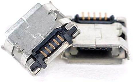 KOLESO 20PCS 5 PIN SMT SOCKET CONCENTOR MICRO USB Type B Femaleенски Поставување SMD DIP Socket Connector Connector сребро