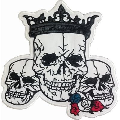 Calaveras King Cing Skullhead Biker MC Men of Mayhem Iron на Back Patch Cabet