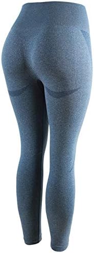 Хеланки со високи половини за женски салата јога насмевка контура на стомакот контрола удобни печатени панталони за трчање велосипедска