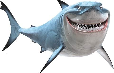 14 Инчен Брус Ајкулата Риба Се Пријатели Наоѓање Немо 2 Филм Отстранлив Кора Само Стап Налепница За Налепници За Ѕидови Уметност