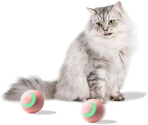 Hipipet 2022 Паметна интерактивна топка за играчки за мачки, новите играчки за маче со светло за дишење, полнење за тип-Ц.