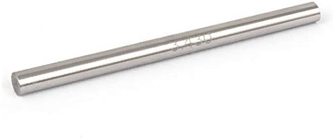 X-Ree 3.43mm x 50mm Tungsten Carbide Cylindrical Doad Mering Pin Gage Meange (Calibrador de Medición de Orificio Cilíndrico