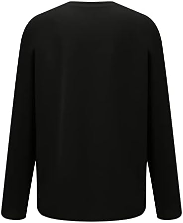 Врвови за џемпери со долги ракави на жени плус големина печати со долг врат со долг ракав Олабавете ги единечните маички врвови на блуза за пулвер