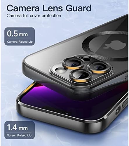 Џетех Галванизиран Случај за iPhone 13 Pro Max 6,7-Инчен, Целосна Заштита На Објективот На Фотоапаратот, Компатибилен Со Безжично