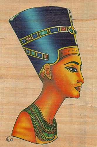 Кралица Нефертити рачно изработено сликарство на папирус