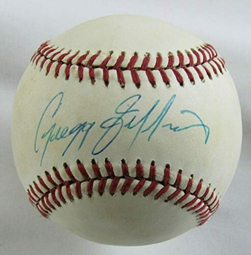 Грег effеферис потпиша автограмски суровини Бејзбол Б107 - автограмирани бејзбол
