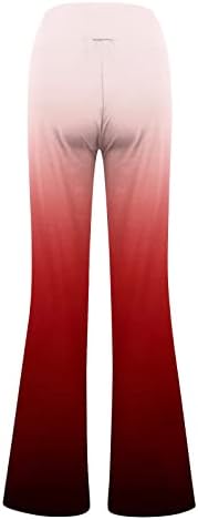 LTTVQM Women's v Crossover Flare Healgings High Weigh Elegant Yoga Pants Панталони летни хеланки на подигање цврсти обични панталони