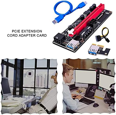 Конектори USB 3.0 PCI -E Riser Ver 009S Express 1x 4x 8x 16x Extender Riser Adapter картичка SATA 15pin до 6 пински кабел за