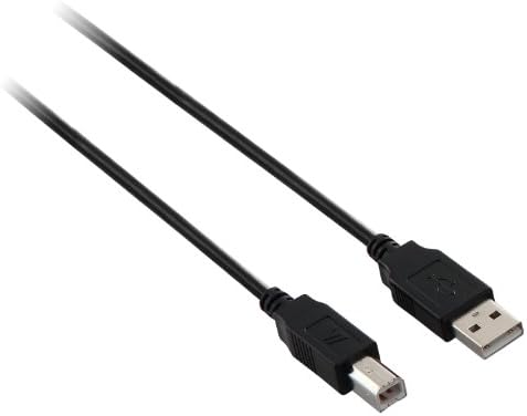 V7 кабел за уреди со голема брзина USB 2.0 - 6 стапки - машки до б машко за поврзување на компјутер со дигитални фотоапарати,