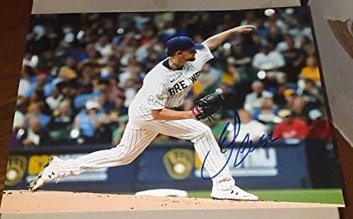 Пиварите на Ерик Лауер Милвоки потпишаа автограмиран 8x10 Photo COA MLB Бејзбол 1 - Автограмирани фотографии од MLB