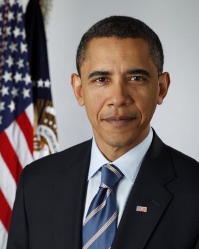 Официјален претседателски портрет на Барак Обама 8x10 Сребрен халид Фото печатење