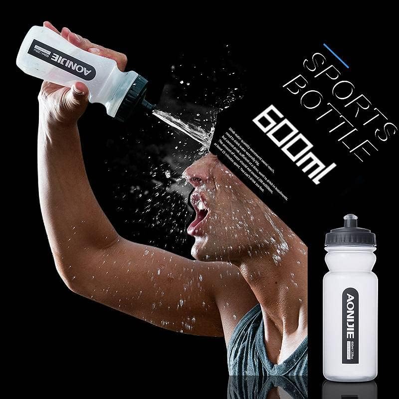 Aonijie 1 * 600ml Sport Water Water Wordle Watch Boxtles BPA-Pack Pack-Pack за хидратација елек или појас одличен за трчање