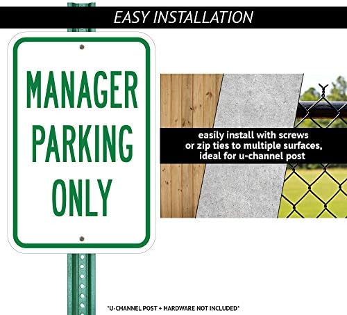 Двојазичен Резервиран Знак За Паркирање Само За Посетители-Signационамиенто пара Посетители Соламенте | 18 Х 24 Тежок Алуминиумски