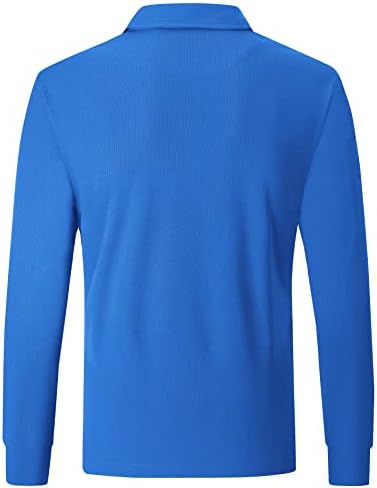 Менс Поло кошула со долг ракав кратки ракави печати шарени голф кошули лапел јака пуловер Топ тениски маица тактички поло тактички