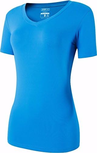 Sportsides Women'sенски спортски маички маица маица со кратки ракави за голф тенис бадминтон куглање SWT240