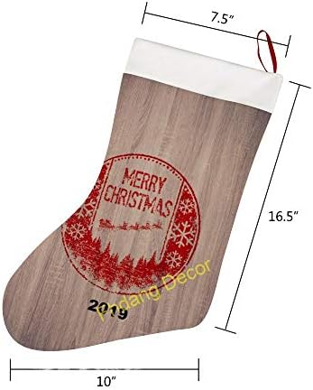 Ирваси Дедо Мраз Божиќни чорапи, големи Божиќни камиони, висечки чорапи за декорации за Божиќни семејни празници за забава,