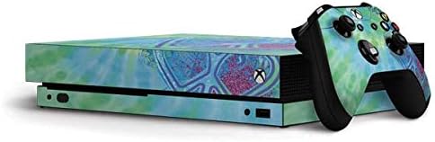 Skinit Decal Gaming Skin Chage компатибилен со Xbox One X конзола и пакет на контролори - првично дизајниран Tie Dye Dye Mear