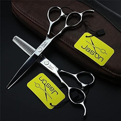 Комплет за ножици за сечење на левата рака XJPB, комплет за ножици за фризер, јапонски не'рѓосувачки челик, 5,5 , 6, слабеење