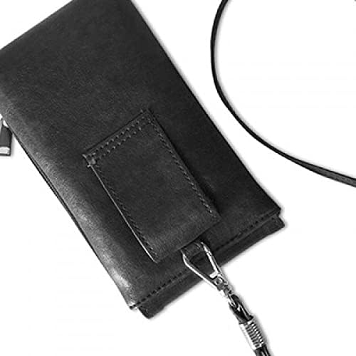 Црна рак животинска преглед на природен телефон чанта што виси мобилна торбичка црн џеб