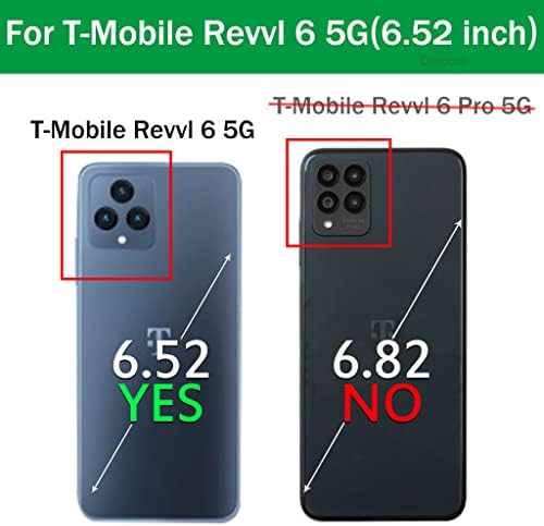 Dzxoui ЗА REVVL 6 5g Телефон Случај, T-Mobile Revvl 6 5G Случај со [2 Пакет] Заштитник На Екранот, Жените Девојки Симпатична