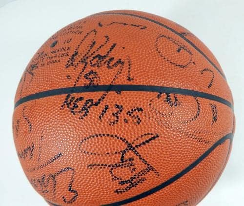 2001 година во НБА Ол Starвездички тим потпиша Спалдинг Кошарка 20+ Автомат ЈСА Коби Брајант - Автограмирани кошарка