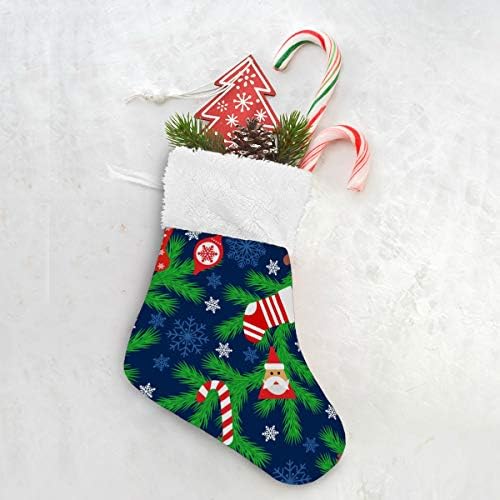 Алаза Божиќни чорапи Божиќно ела дрво Дедо Мраз чорапи елен бонбони играчки класични персонализирани мали декорации за порибување