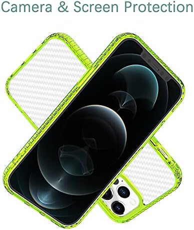 Dooge дизајниран за iPhone 11 Pro Max Case, [Anti Finger отпечаток] [Nonlip] Модел на јаглеродни влакна Тешки заштитнички јасен