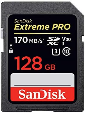 Sandisk 128gb SDXC SD Екстремни Про Мемориска Картичка Пакет Работи Со Никон D3500, D7500, D5600 Дигитални Dslr Камера 4K V30