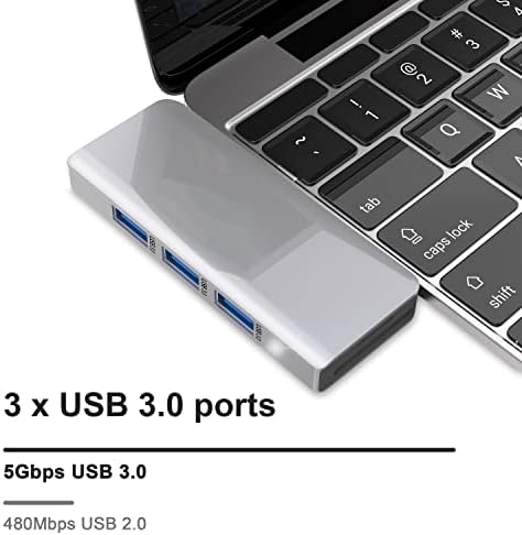Macbook Адаптер Multiport, 6 ВО 2 USB C Центар Мултипорт Адаптер Dongle MacBook Додатоци Компатибилен Со MacBook Pro/Air СО