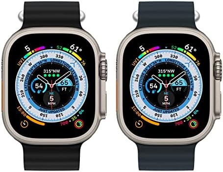 Океан опсег - Компатибилен со Apple Watch Band 49mm 45mm 44mm 42mm 41mm 40mm 38mm, прилагодлив спортски опсег со метална тока за Apple Watch Ultra Iwatch Series 8 7 6 5 4 3 2 1 SE