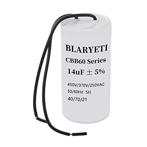 Blaryeti CBB60 14UT мотор за управување со кондензатор Започнете со кондензатор за климатик AC 450V/370V/250V 50/60Hz 5%