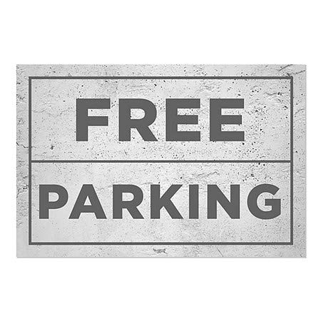 CGSignLab | Бесплатен Паркинг-Основен СивПрозорец Прицврстување | 36x24