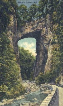 Природен мост, разгледница во Вирџинија
