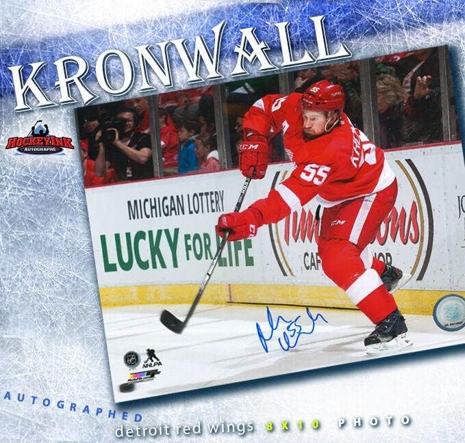 Niklas Kronwall автограмираше во Детроит Црвените крилја 8x10 Фотографија - 70152 - Автограмирани фотографии од NHL