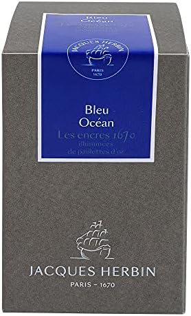 Ј. Хербин 1670 мастила за годишнини - злато сјај 50 мл флаширан - синиот океан