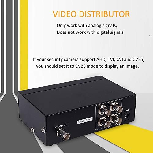 Коаксијален дистрибутер на Auvipal 4-порта BNC Coaxial Distributer за систем за видео мониторинг CCTV Security Commer