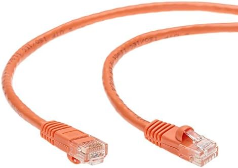 Инсталатерски делови (10 Пакет Етернет КАБЕЛ CAT6 КАБЕЛ ВРВОТ Подигната 1&засилувач;1.5 СТАПКИ-Портокалова, Сина&засилувач;