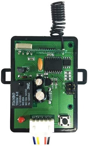 Wisionis FPC-5227 RF 12V 1CH Безжичен приемник со 1 предавател за далечински управувач 315MHz за реле за контролор на контролорот