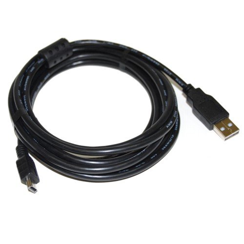 HQRP Екстра долги 10ft USB до мини USB кабел за Canon IFC-400PCU / ​​IFC400PCU плус Coaster