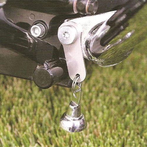 Guardian® Bell Motorcycle Biker Luck Gremlin Riding Bell Hanger, Standard, Silver
