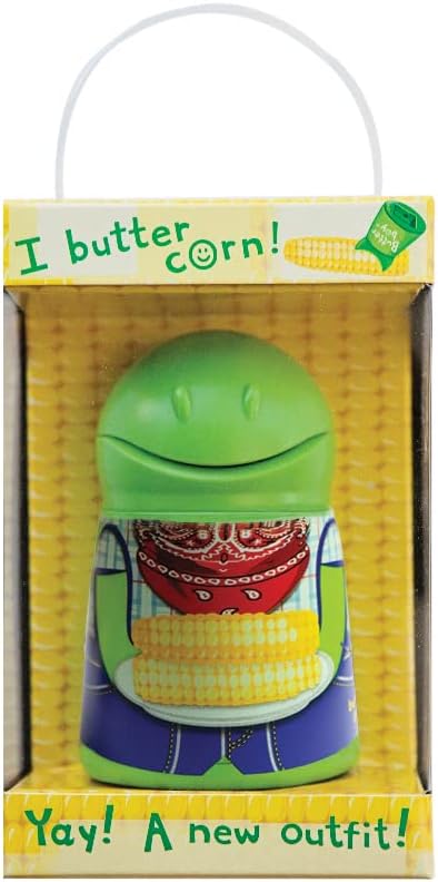 Талисман дизајнира путер момче путер чувар и распрскувач, зелена боја