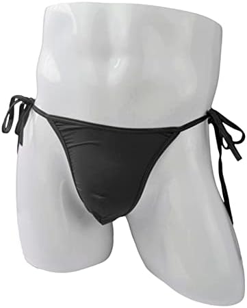 ZXLRUUO машка долна облека за долна облека, прилагодливи гаќички со низок половината со низок половината G-жица за машко кратко